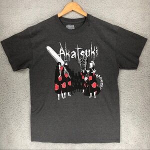 Naruto Shippuden Akatsuki 20th Anniversary Shirt Mens L Charcoal Ripple Junction